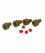 废液管接头；1/16直径；金属制；适用于HPLC快速拆卸处置罐；4个/包